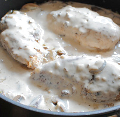 Chicken in White Wine Cream | The Garlic Farm Isle of Wight