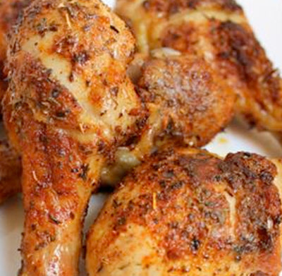 Zingy garlic drumsticks