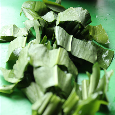 Poor man's wild garlic pesto!