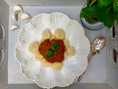 Vegan Gnocchi with Garlic Tomato Sauce