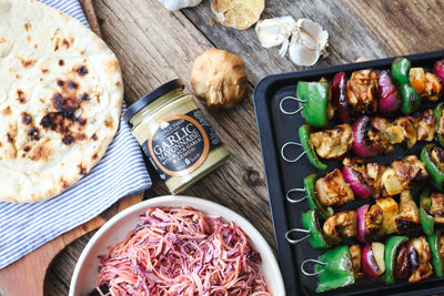Smoked Garlic & Hot Honey Kebabs