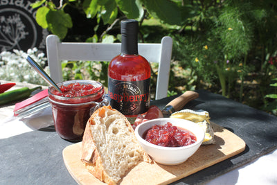 Red onion marmalade with Raspberry Vinegar