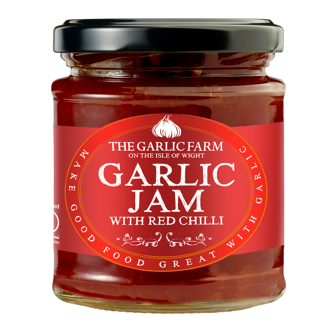Garlic Jam with Red Chilli The Garlic Farm Isle of Wight