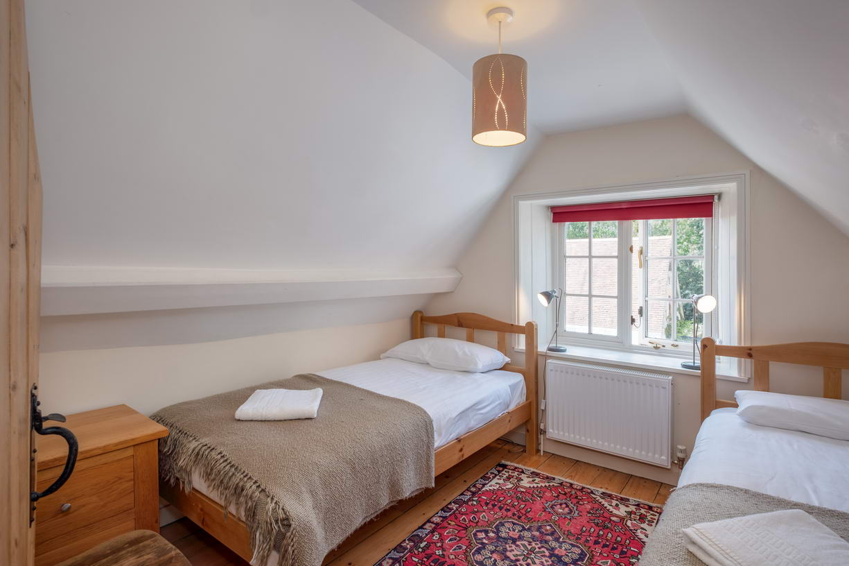 Top floor twin room 2 in Little Mersley Farmhouse