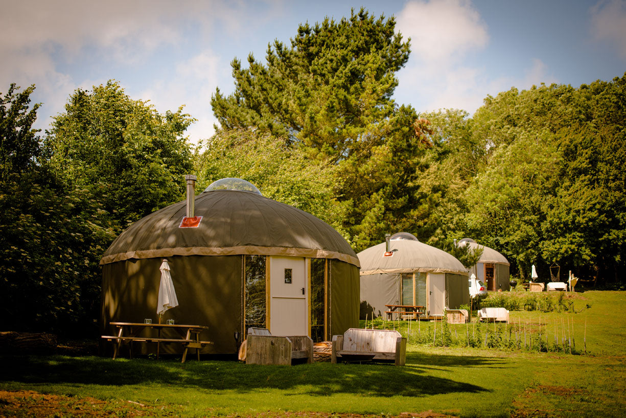 Yurts at the Garlic Farm