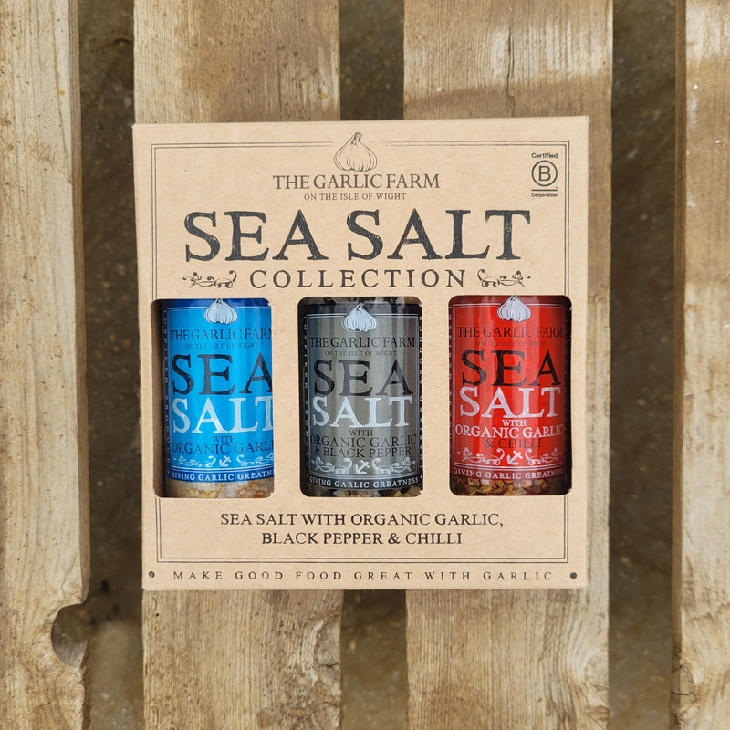 Sea Salt Collection with Organic Garlic