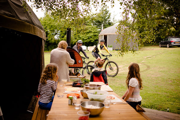 Pizza oven communal area