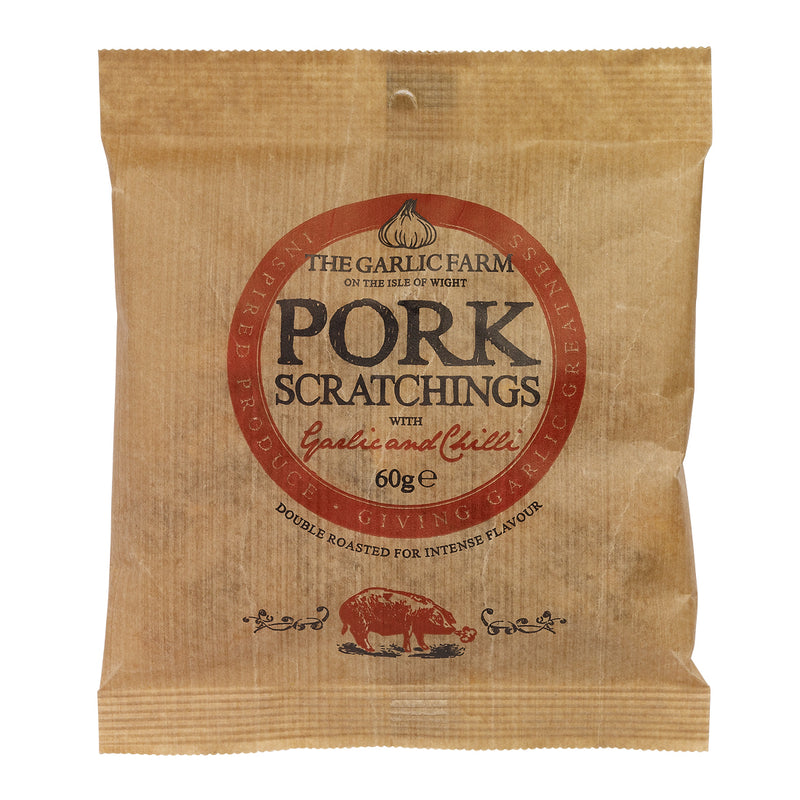 Pork Scratchings With Garlic And Chilli  